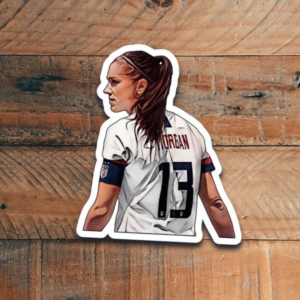 US Women's San Diego Alex Morgan She Believes USWNT Football Soccer Decals Posters Patch Stickers