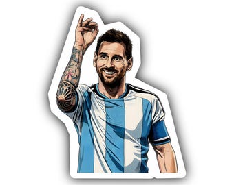 Illustrated realistic cartoon sport soccer/football vinyl stickers
