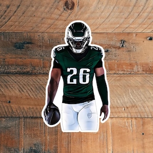 Illustrated Realistic Cartoon style Football stickers Glossy or Matte Laminate