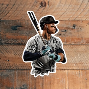 Realistische Cartoon illustrierte Baseball Aufkleber aus glänzendem, mattem Laminat