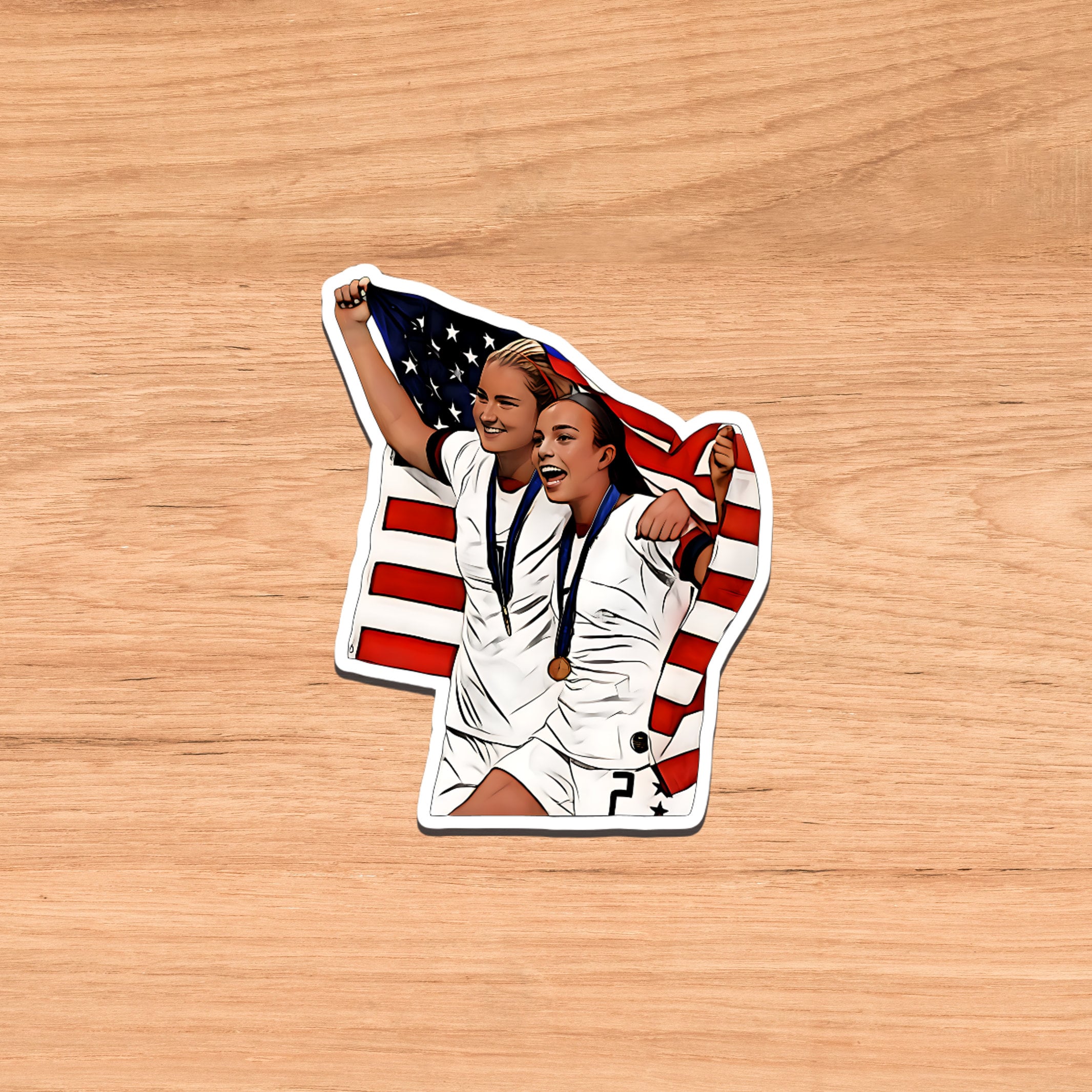 Usa Womens Soccer Sticker