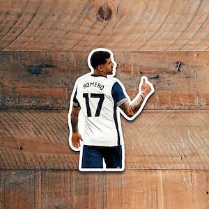 Illustration realistische Cartoon-Stil Fußball Fußball Nord-London Tottenham Aufkleber