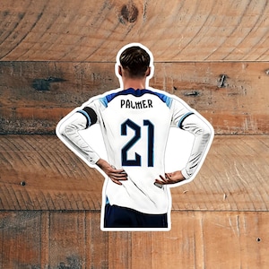 Illustrierte Cartoon realistische Fußball England Aufkleber