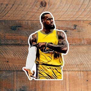 Pegatinas de vinilo ilustradas con dibujos realistas de baloncesto