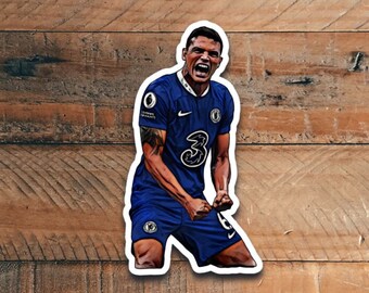Chelsea Stamford Bridge Raheem Sterling Reece James Thigo Silva Conor Gallagher Mykhailo Mudryk Football Soccer Decals Posters Stickers