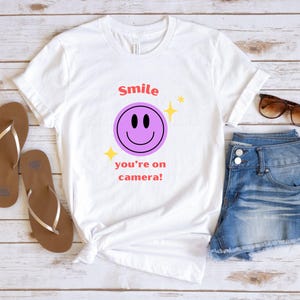 Smiley Face Shirt, Retro Smiley Face Shirt, Happy Face Shirt, Cute Smiley Face T-Shirt, Trendy Smiley Face Shirt, Gift For Friends, Good Tee
