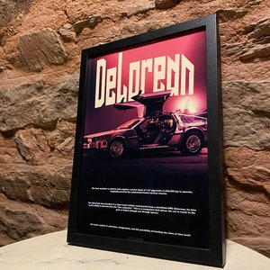Ritorno al futuro: poster incorniciato di Delorean