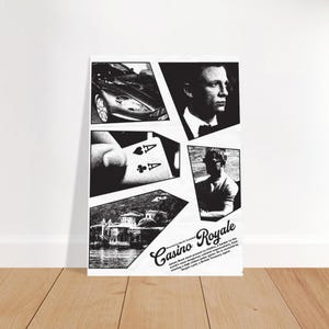 James Bond: Casino Royale Film Poster, Wall art