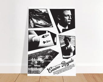 James Bond: Casino Royale Film Poster, Wall art