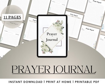 Diario de oración l Diario de oración digital l Diario de oración Goodnotes l Notas de oración l Estudio bíblico l Planificador imprimible de oración diaria