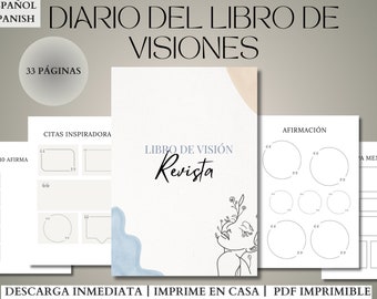 planificador de tablero de visión l kit de tablero de visión l tablero de visión imprimible l plantilla de tablero de visión
