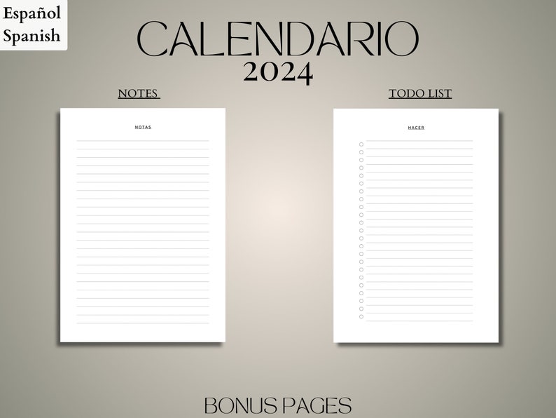 Calendario 2024 En Español Anual 2024 Calendario Para Imprimir 2024