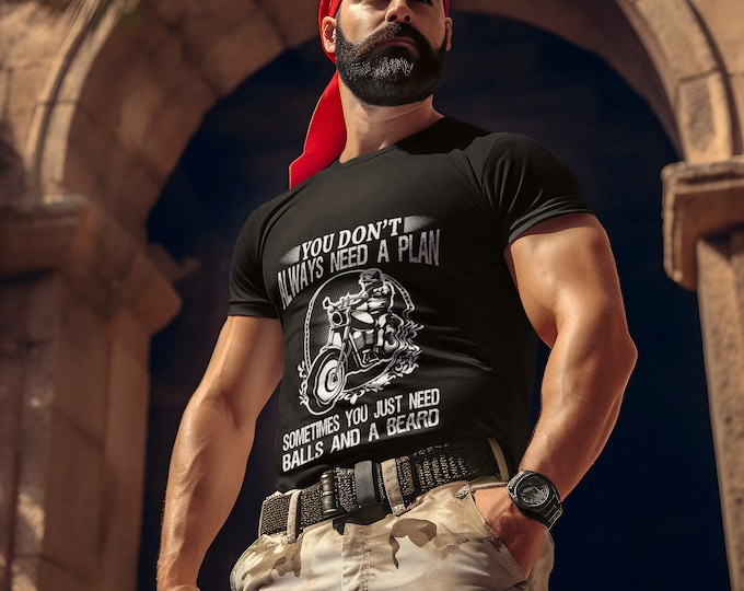 Beard and Bike: Motorcycle T-shirt