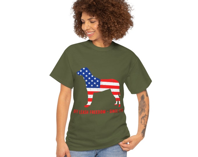 Paws and Stripes: Patriotic Pup T-Shirt