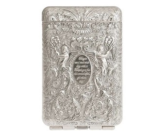 Vintage Cigarette Case 2.0 | Embossed | 9.7 X 6.6 X 2 CM | Metal Case | Smoking Accessories |