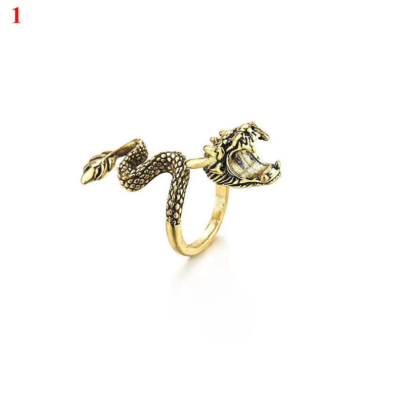 Dragon Ring Cigarette Holder Finger Clip Tobacco Smoke Herb Cigars Cigarettes Smoke Accessories Gold 3