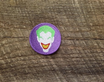Patch Brodé Thermocollant Fan Du Joker - Écusson 8x10.1 Cm - Pour Veste, Jean, Sac à Dos - Application Repassage Ou Couture