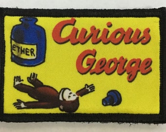 Curious George Hook and Loop Patch