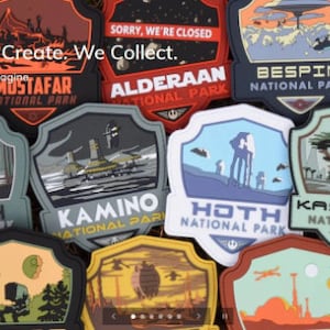 Star Wars National Park PVC Patches Series 1