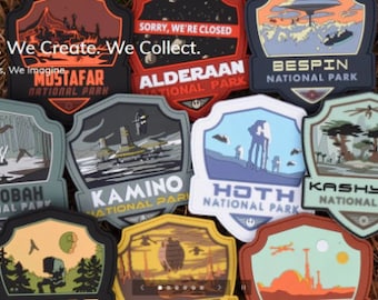Star Wars National Park PVC Patches Series 1