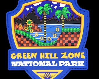 Sonic the Hedgehog Greenhill Zone National Park PVC Patch