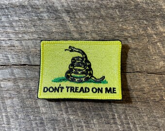 2 Pcs Gadsden Don't Tread On Me - Patch Tactique Militaire Brodé Amusant