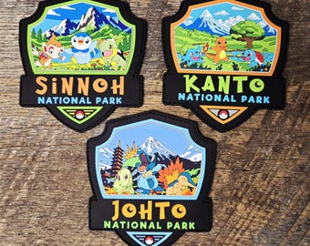 Pokemon National Park PVC Patches
