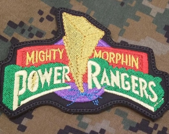 Mighty Morphen Power Rangers Embroidered Patches