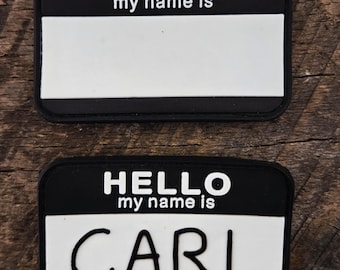 Hello My Name Is PVC Patches