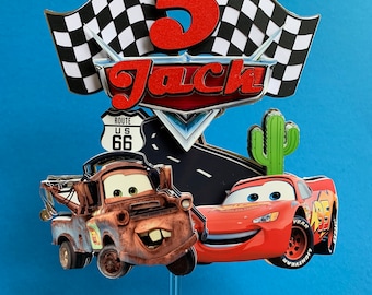 Cars / lightning McQueen cake topper