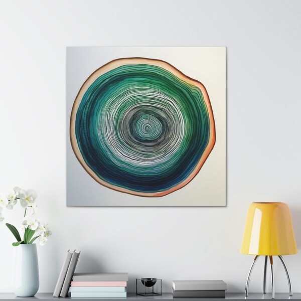Tree Ring Art Etsy