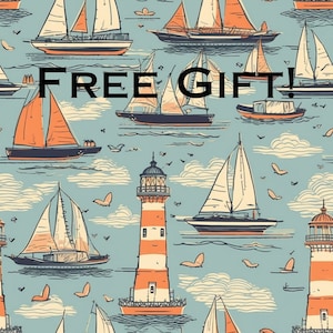 Printable Paper Sailboat Lighthouse Printable Paper Maine Ocean Pattern for Scrapbook Nautical Seamless Pattern Lighthouse Maine Sailboat
