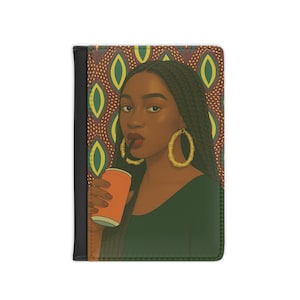 Capa para passaporte, carteira de viagem em tecido africano, porta-refrigerante para mulher negra, capa protetora para identidade, organizador de documentos com estampa étnica