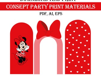 Minnie Mouse Birthday Party Printables (Digital Download)