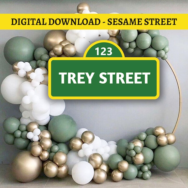 Sesame Street Signs Download Etsy