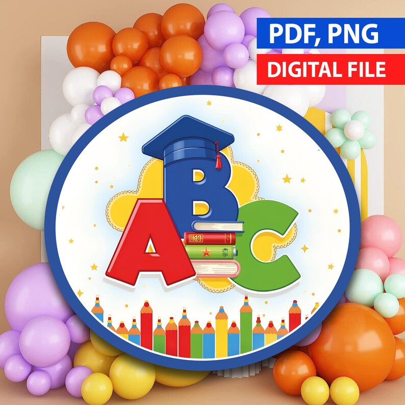 Stitch Happy Birthday Banner Backdrop (Digital File) image 4
