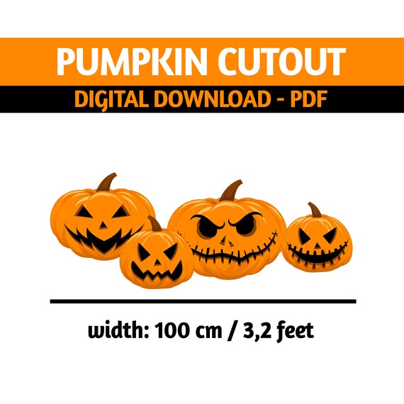 Goldener Glitzer-Kürbis Aufnäher – Halloween Deko, Herbstparty & Kindergeburtstag