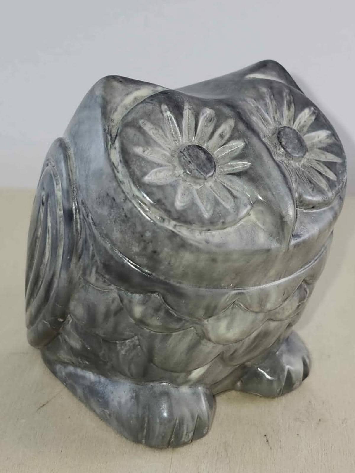 Charming Stone Owl Figurine