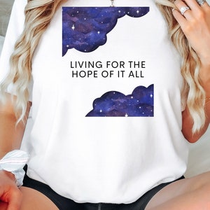 Leben für die Hoffnung von allem Shirt, Hope Shirt, TS Tshirt, August Song Shirt, Folklore Album TShirt, Swiftie Shirt, Grafik Tee, Taylor Tee
