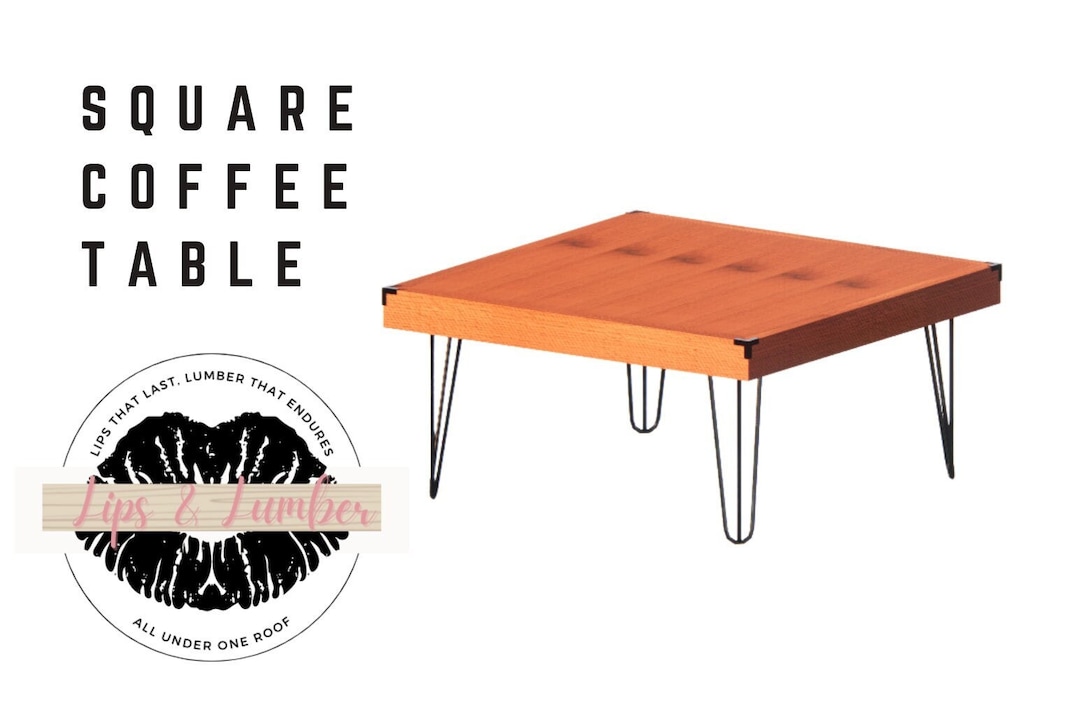 DIY 30x30 Square Coffee Table Plans Etsy