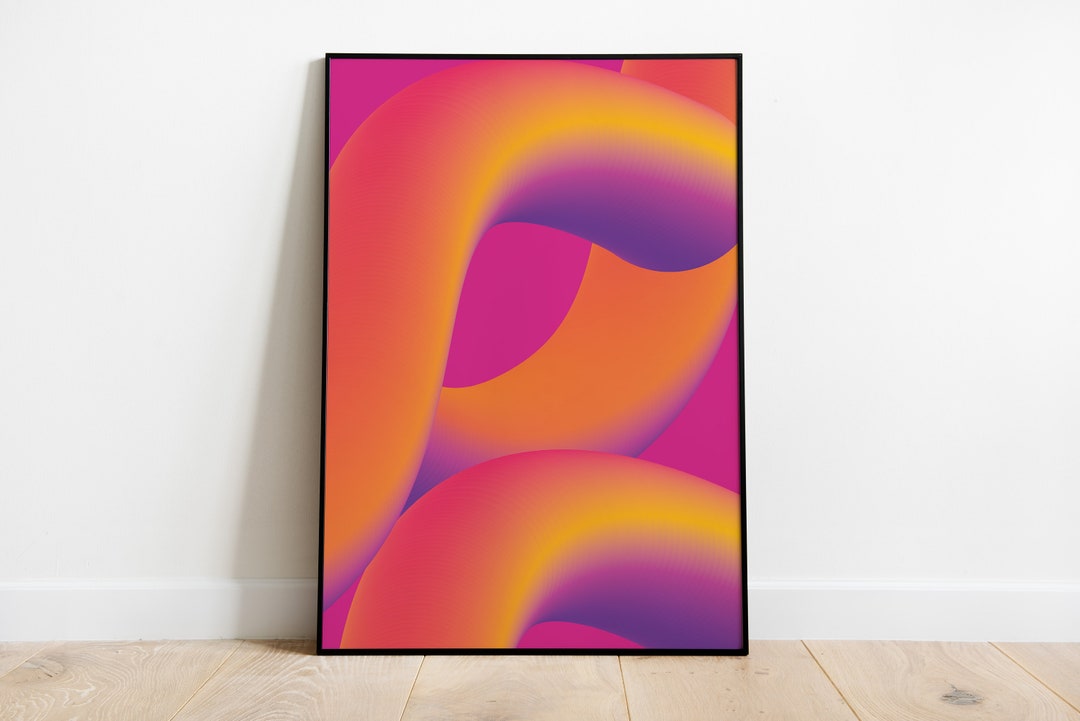 Abstract Art | Colorful Shapes | Geometric Wall Art | Minimalist Poster ...