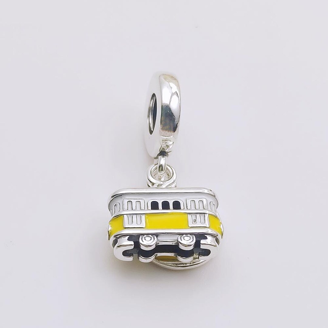 925 Silver Ale Pandora Double-decker Bus Sparkling Charm - Etsy