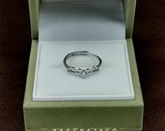 S925 sterlingzilveren ring met engelenvleugels - elegant en symbolisch ontwerp