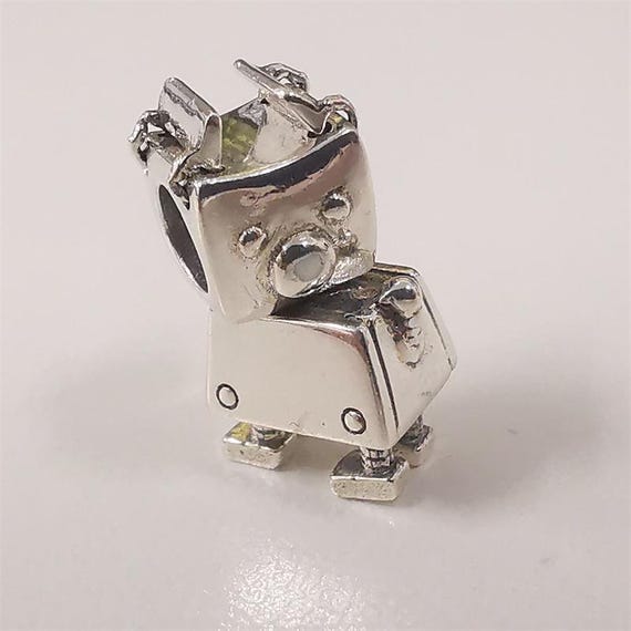 Bobby Bot Pandora Sterling Silver With Enamel Charm
