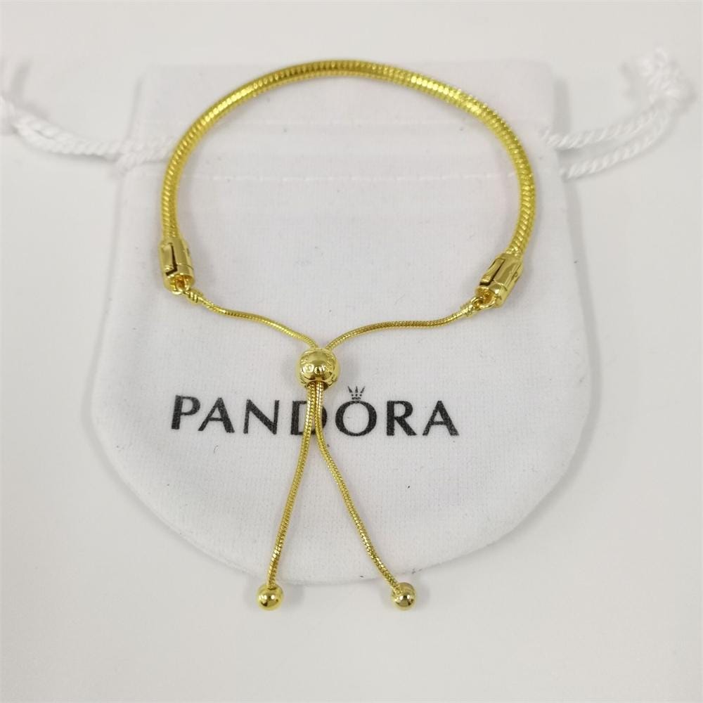 Pandora Snake Chain Slider Bracelet - Etsy