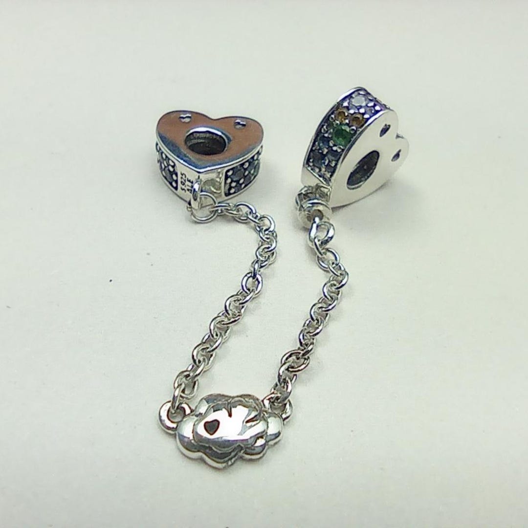 パンドラ S925 シルバー サイン入り セーフティチェーン スクリュー