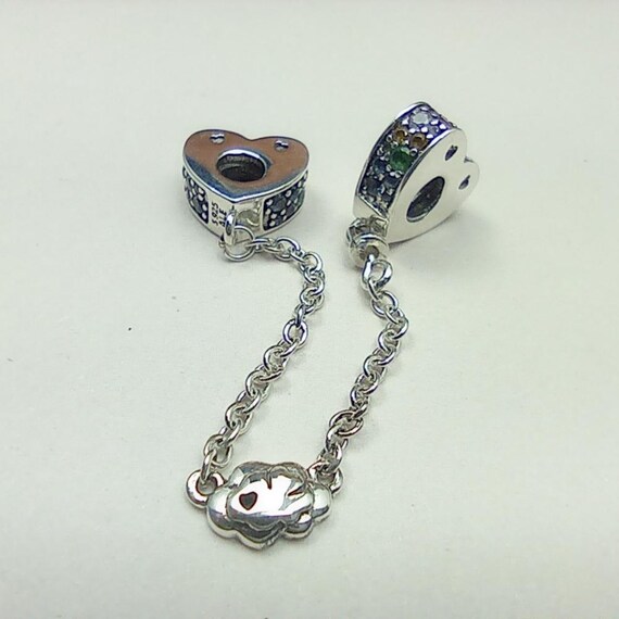 パンドラ S925 シルバー サイン入り セーフティチェーン スクリュー