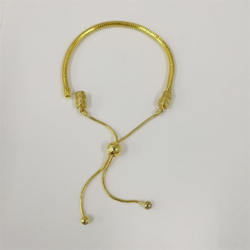 Pandora Snake Chain Slider Bracelet - Etsy