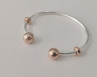 pandora sterling silver open bangle