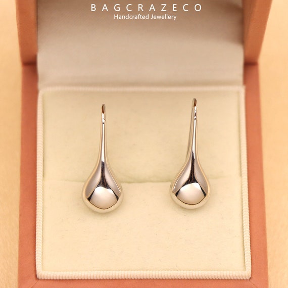 Orecchini pendenti a spirale tripla intrecciata in argento sterling 925, in confezione regalo - Italia